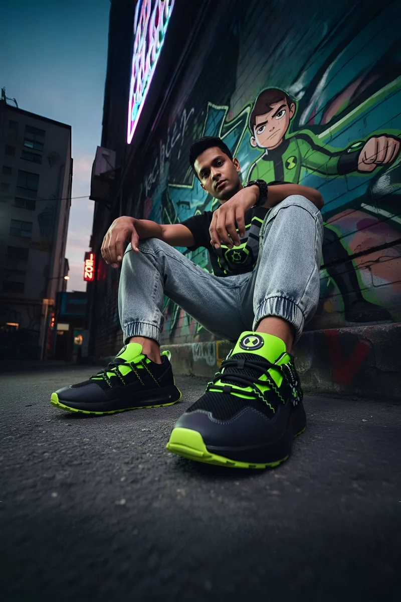 Bacca Bucci Neon Circuit BEN 10 Sneakers for Men | Best Price UAE